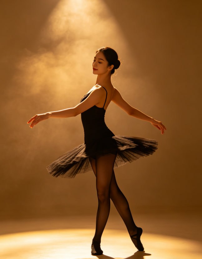 Korean Style Sexy Black Silk Dancing