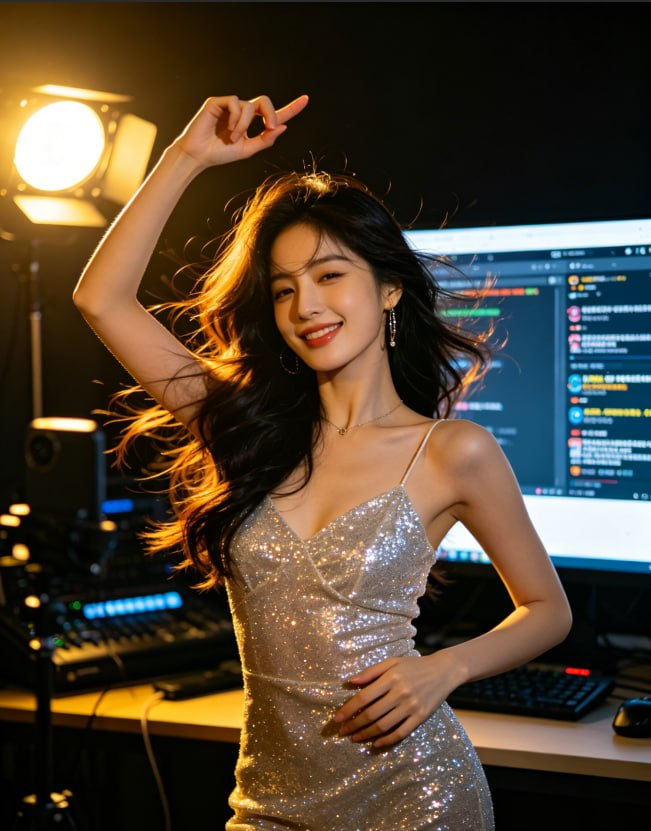 Late-Night Live Streaming Scene Creation